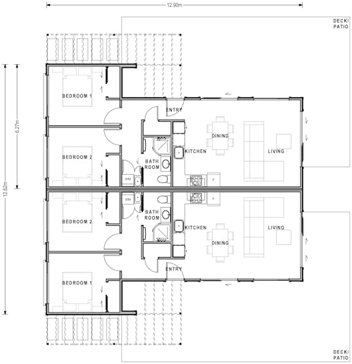Victoria Duplex Floor Plan