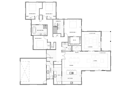 Show home floor plan