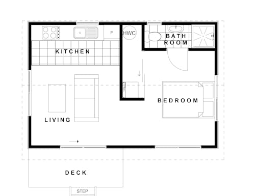 Studio - Floorplan Kopu