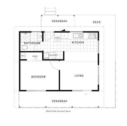 Studio - Floorplan Hawea